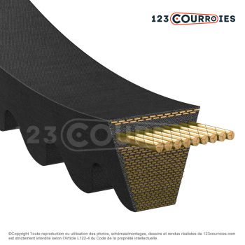 El modelo de Correa trapezoidal dentada 5VX710 - 5VX710
