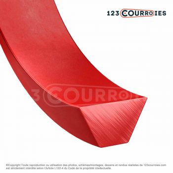 El modelo de Correa trapezoidal termosellable C - C-PU-ROUGE