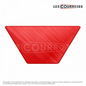 El modelo de Correa trapezoidal termosellable C - C-PU-ROUGE