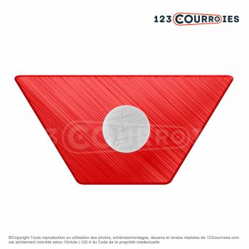 El modelo de Correa trapezoidal reforzada termosellable C - C-PU-RENFP-ROUGE