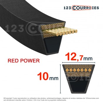 El modelo de Correa trapezoidal lisa Optibelt Red Power 3 SPA3082 Ld - SPA3082RP-OPTIBELT