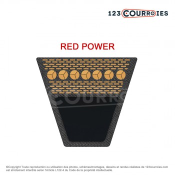 El modelo de Correa trapezoidal lisa Optibelt Red Power 3 5V2240 - 5V2240RP-OPTIBELT