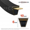 El modelo de Correa trapezoidal lisa Texrope S84 Z76 / 10 001968/10 x 1930 Li - Z76-TEXROPE