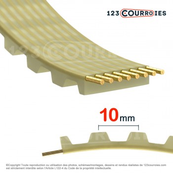 El modelo de Correa dentada simple poliuretano T10-2800-16 - T10-2800-16