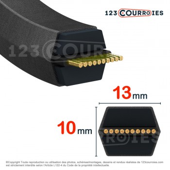 El modelo de Correa hexagonal de cortacésped AA103,5 - AA103,5T