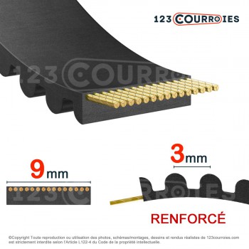 El modelo de Correa dentada abierta 3MR9-NEOGLASS-GATES - 3MR9-NEOGLASS-GATES