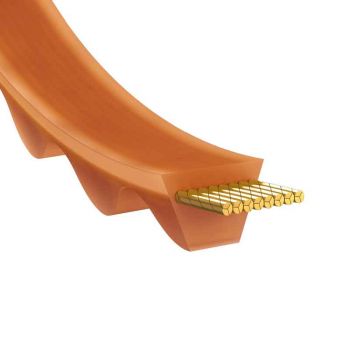 El modelo de Correa trapezoidal dentada poliuretano Bando VC6X520 La - VC6X520-BANDO