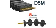 Correa dentada D5M paso 5mm