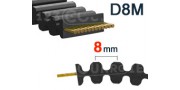 Correa dentada D8M paso 8mm