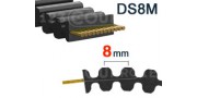 Correa dentada DS8M paso 8mm (cortacésped)