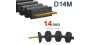 Correa dentada D14M paso 14mm