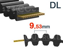 Nuestros modelos de Correa dentada DL paso 9,53mm