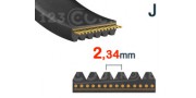 Correas Poly-V sección J/PJ (paso 2,34 mm)