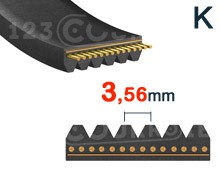 Nuestros modelos de Correas Poly-V PK/K (paso 3,56 mm)