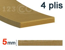 Nuestros modelos de Correas planas de 4 capas y grosor de 5 mm grapables