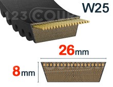 Nuestros modelos de 26mm x 8mm - W25