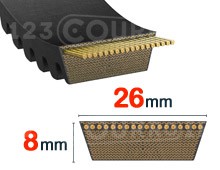 Nuestros modelos de 26mm x 8mm