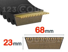 Nuestros modelos de 68 mm x 23 mm