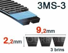 Nuestros modelos de 2.2mm 9,2 mm x - 3MS-3 (poliuretano)