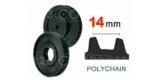 Poleas dentadas 14MM para correas 14MPC