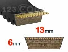 Nuestros modelos de Correa de transmisión 13x6