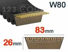 Nuestros modelos de 83mm x 26mm - W80