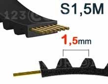 Nuestros modelos de Correa dentada paso S1,5M 1.5mm