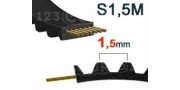 Correa dentada paso S1,5M 1.5mm