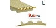 Correa dentada Paso L 9.53mm