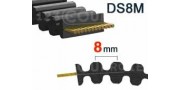 DS8M Correa dentada de 8 mm de paso