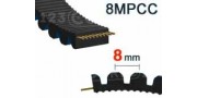 Mini Polychain Carbono 8MPCC - Paso 8mm