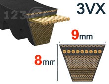 Nuestros modelos de 9mm x 8mm - 3VX