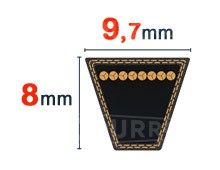 Nuestros modelos de Correa trapezoidal 9.7x8