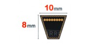 Correas trapezoidales de sección 10 x 8 mm