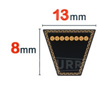 Nuestros modelos de Correas trapezoidales de sección 13 x 8 mm