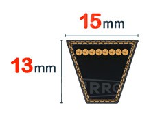 Nuestros modelos de Correa trapezoidal 15x13