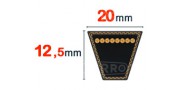 Correa trapezoidal 20x12.5