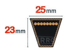 Nuestros modelos de Correa trapezoidal 25x23