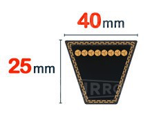 Nuestros modelos de Correa trapezoidal 40x25