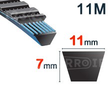 Nuestros modelos de 11mm x 7mm - 11M (Poliuretano)