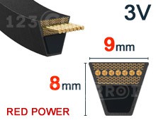 Nuestros modelos de 9mm x 8mm - 3V Poder Rojo (Reforzado)