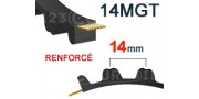 Correa dentada 14MGT paso 14mm (reforzada)