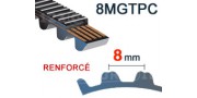 Correa dentada 8MGTPC paso 8mm (polychain)