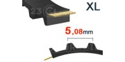 Correas dentadas extra anchas (XL) de paso 5,08 mm