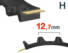 Nuestros modelos de Correa dentada H paso 12,7mm