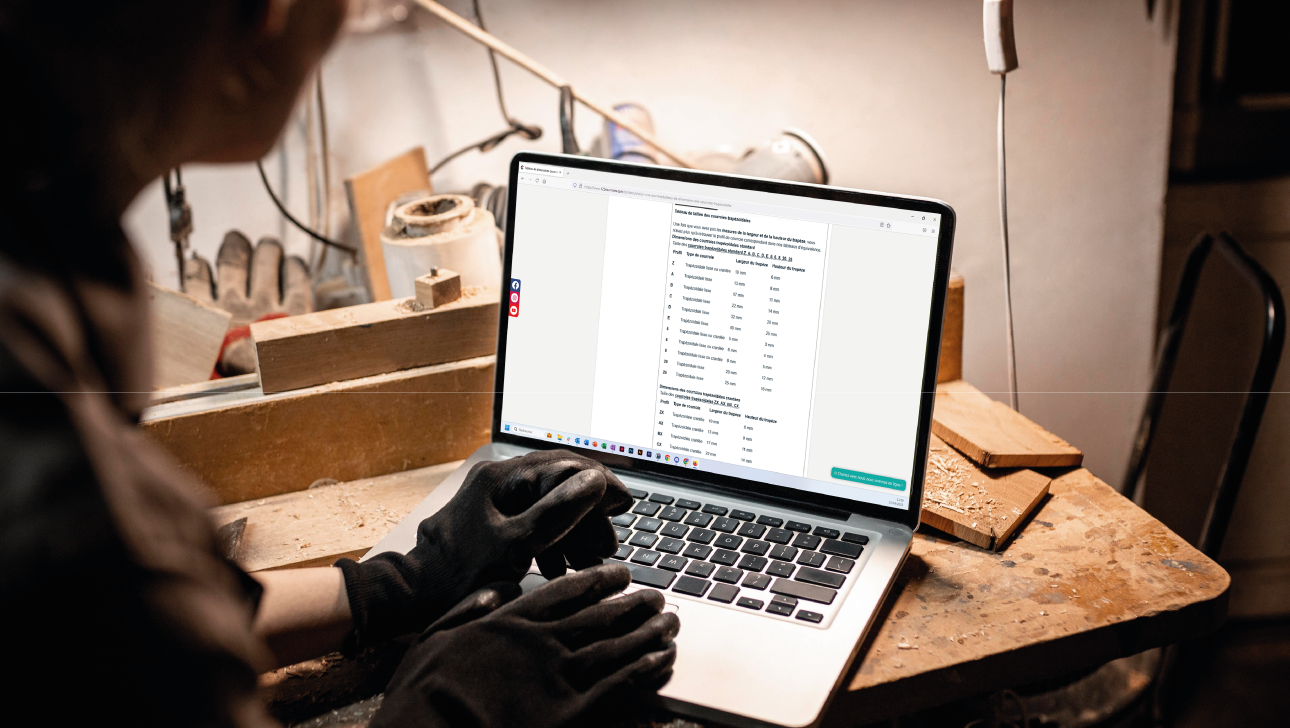 Nuestras tablas facilitan la búsqueda del perfil de su correa trapezoidal